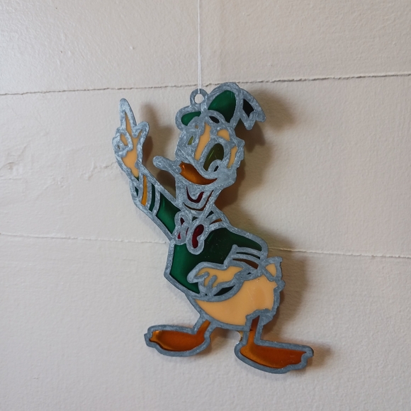 Vintage Disney Mickey, Minney Mouse, and Donald Stained Glass Sun Catchers - Picture 9 of 10